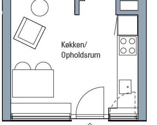 Nyere velindrettet 1-værelses i hjertet af Åbyhøj - Byggeri fra 2024