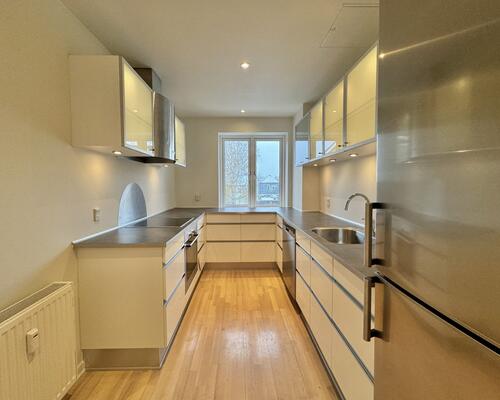 Lys og indbydende lejlighed nær Odense Å