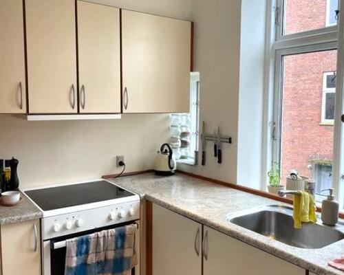 Flot herskabelig 3 værelses lejlighed på rolig vej – 73 Kvm