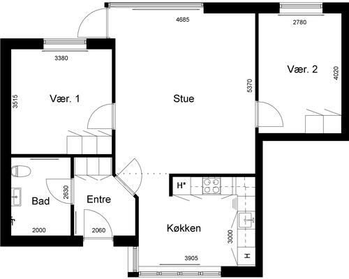3 værelses hus i Hvide Sande
