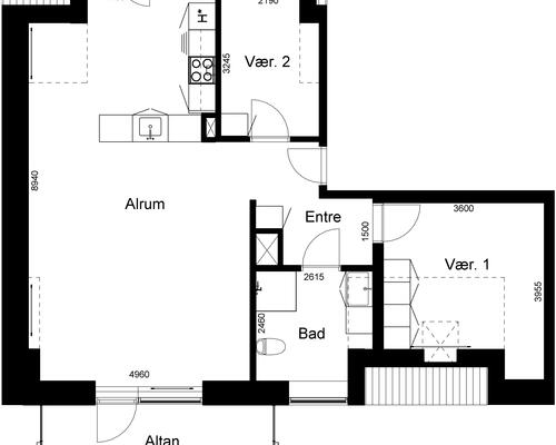 3 værelses lejlighed i Skjern