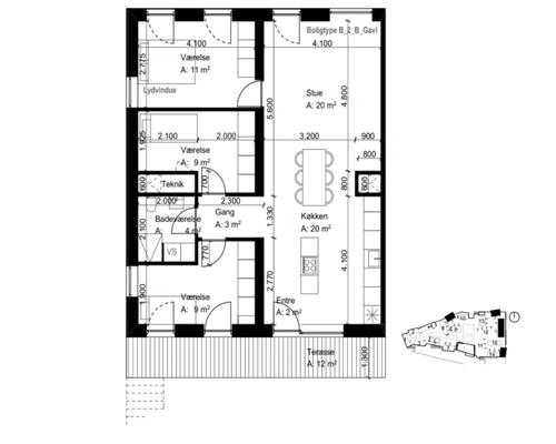 Rummelig 4-værelses lejlighed med centralt placering i Vanløse - Tæt på by, indkøb og offentlig transport.