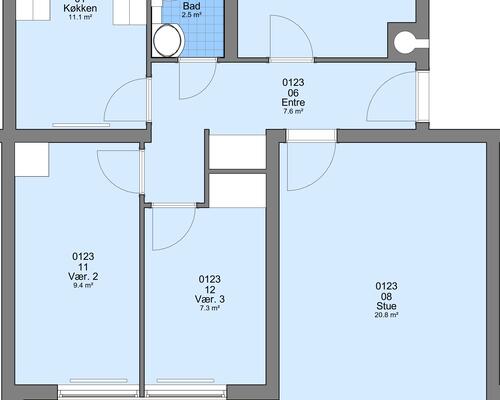 4 værelses lejlighed i Ringkøbing