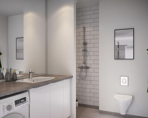 Moderne 4-vær. bolig i stuen med kæmpe, solrig terrasse! Tæt på indkøb. Gulvvarme i hele boligen