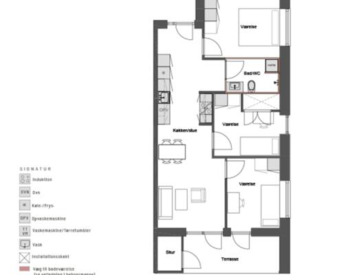 Skøn 4-værelses lejlighed i Høiriisparken