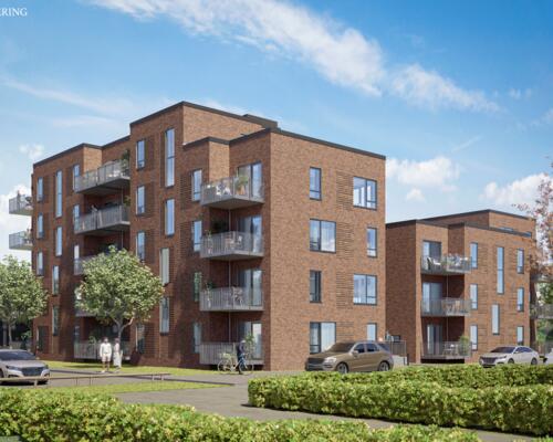 Moderne lejlighed med lys og indbydende stemning i Nørresundby