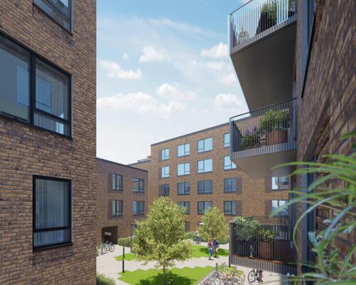 Moderne lejlighed med lys og indbydende stemning i Nørresundby