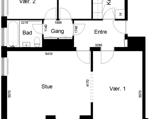 4 værelses lejlighed i Kolding