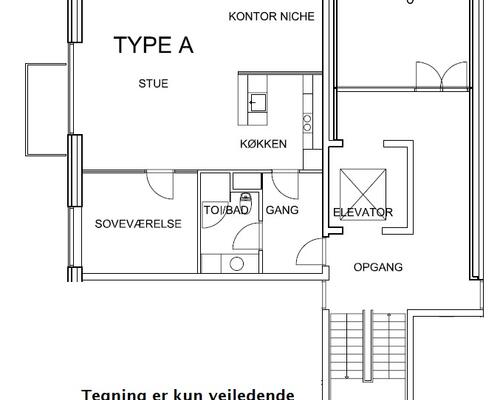 2 værelses lejlighed i Viborg