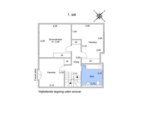 5 værelses hus i Hellerup