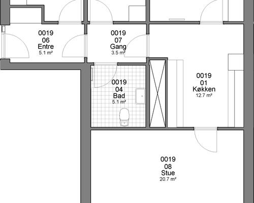 4 værelses lejlighed i Haderslev