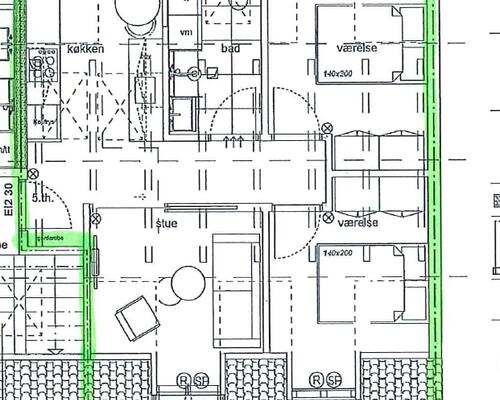 3 værelses lejlighed i Århus C