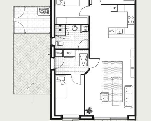 4 værelses hus i Them