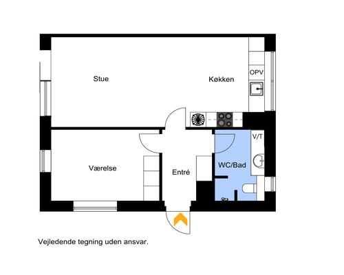 Lækker 2-vær. lejlighed på 1. sal med egen privat altan i nyopført ejendom i Hasselager.