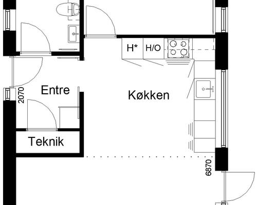 2 værelses hus i Vildbjerg