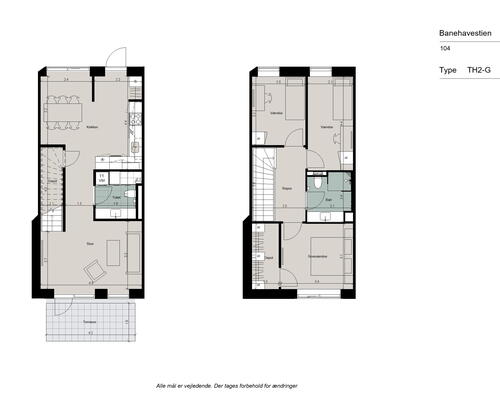 Indbydende 4-værelses rækkehus med god opbevaring, to toiletter, gulvarme i hele boligen og egen terrasse og have - Ingen bindingsperiode!