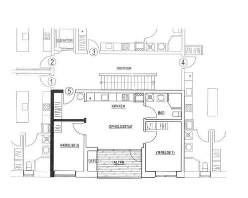 Dejlig lejlighed beliggende nær centrum i Odder