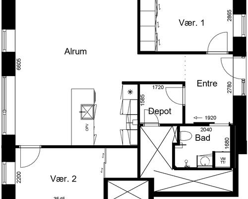 3 værelses lejlighed i Billund