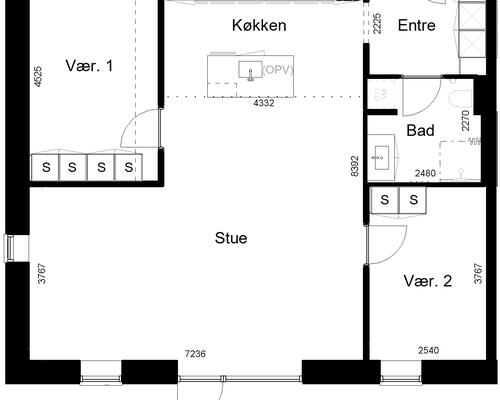 3 værelses lejlighed i Kolding