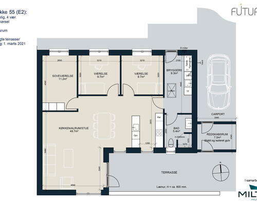 4 værelses hus i Ringsted
