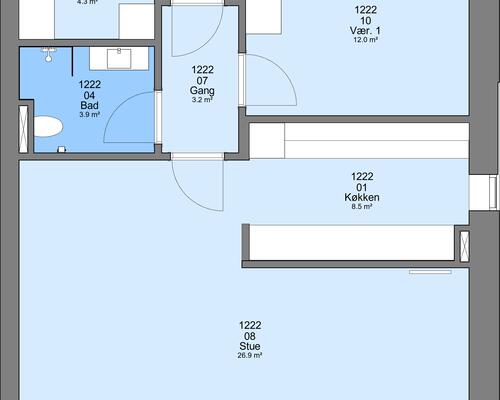 2 værelses lejlighed i Ringkøbing