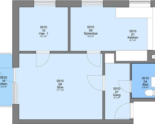 2 værelses lejlighed i Tarm