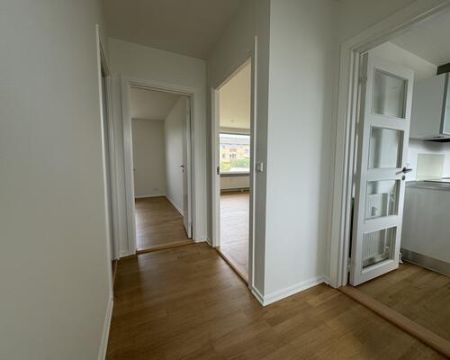 Moderne rækkehus med lys stue og terrasse i Fredericia