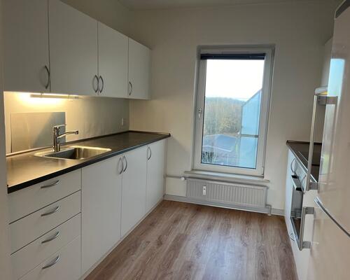 Attraktivt beliggende 2-værelses lejlighed på 2. sal med stor sydtvendt altan og super flot havudsigt.