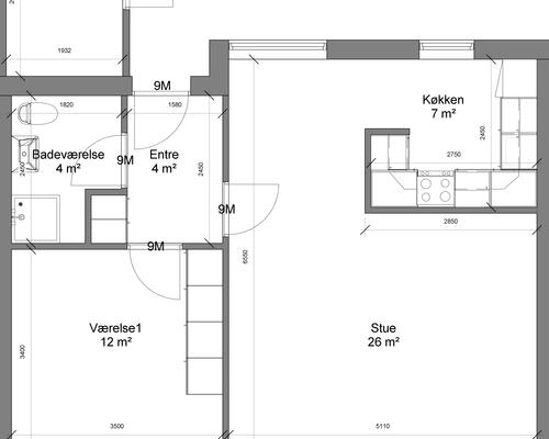2 værelses lejlighed i Vestbjerg