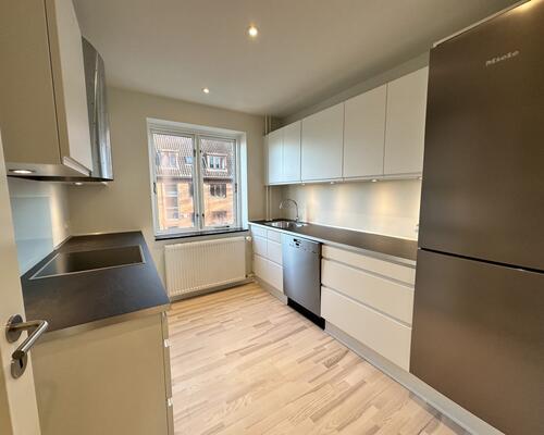 Indbydende lejlighed med fransk altan i Skibhus kvarteret