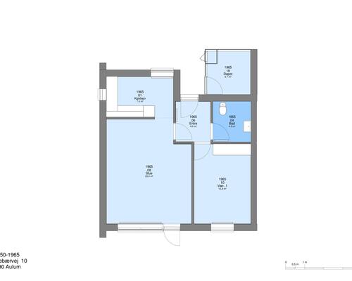 2 værelses hus i Aulum