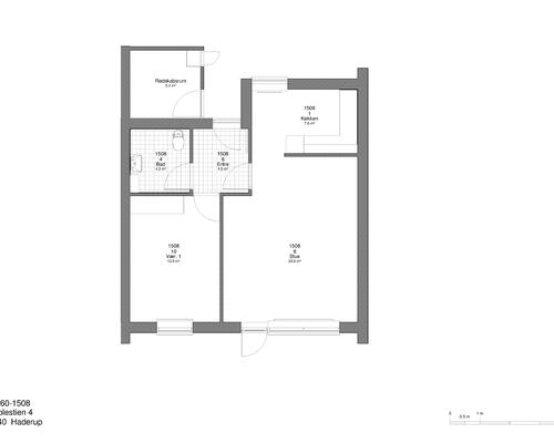 2 værelses hus i Haderup