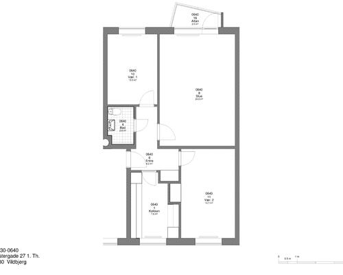 3 værelses lejlighed i Vildbjerg