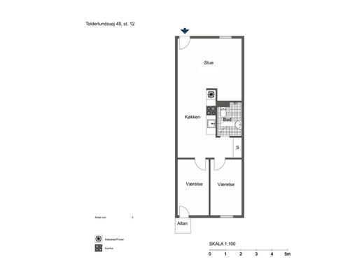 Delevenlig 3-værelses med altan i Odense C! - KUN 2 MÅNEDERS DEPOSITUM!