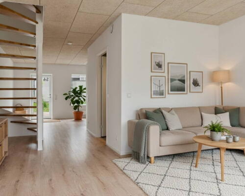 Moderne og lyst rækkehus med 4 værelser, gratis p-plads og gode fælles faciliteter