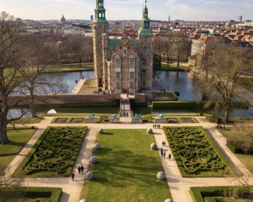 Direkte udsigt til Kongens Have og Rosenborg Slot