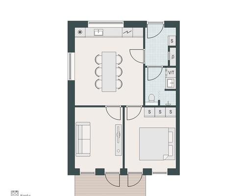 Eftertragtet 3-værelses i Aarhus N med terrasse og lille have