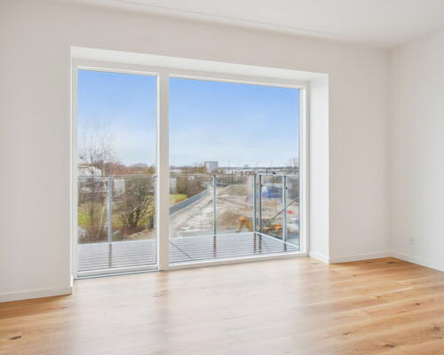 Banehaverne - Dejlig 4-vær. bolig i gavlen af bygningen