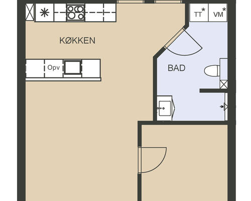 3 værelses lejlighed til leje på Skyttemarken i Næstved