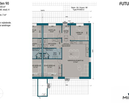 4 værelses hus i Haslev