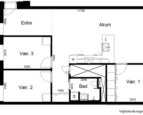 4 værelses lejlighed i Billund