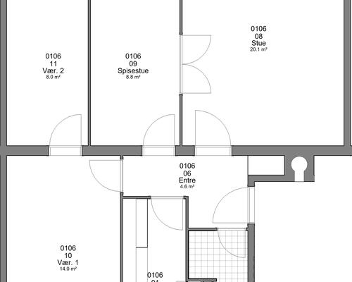 4 værelses lejlighed i Haderslev