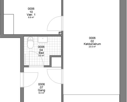 2 værelses lejlighed i Haderslev