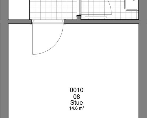 1 værelses lejlighed i Haderslev