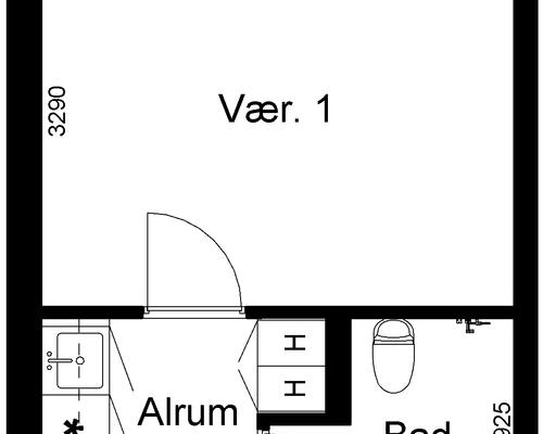 1 værelses lejlighed i Billund