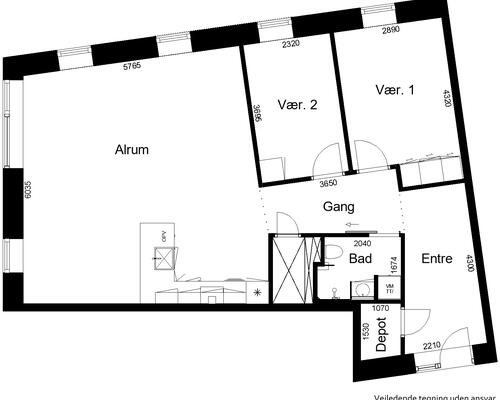 3 værelses lejlighed i Billund
