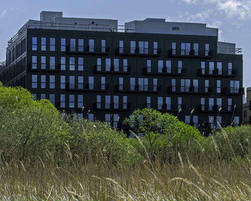 Lys stue og køkkenalrum i åben forbindelse