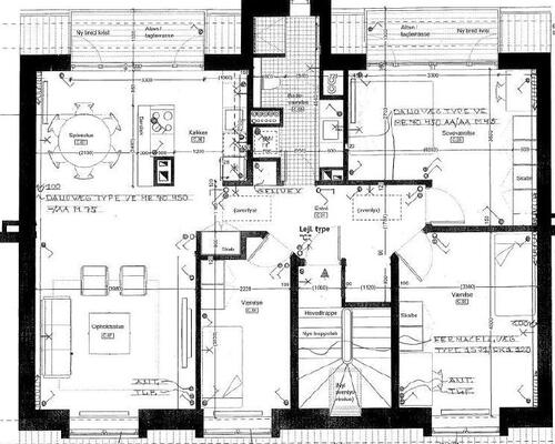 Unik taglejlighed med 2 altaner - Delevenlig for 3