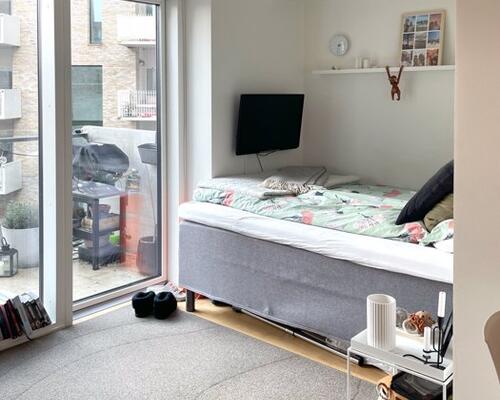 Fin 1-værelses lejlighed med altan i Ceresbyen