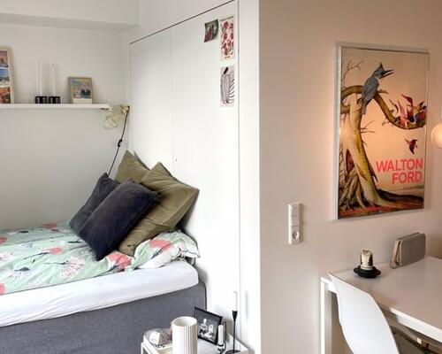 Fin 1-værelses lejlighed med altan i Ceresbyen